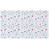 Pastel blauw Kerstmisdecoratie tafel Tafelkleed (Voorkant (Horizontaal))