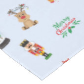 Pastel blauw Kerstmisdecoratie tafel Tafelkleed (Gekanteld)