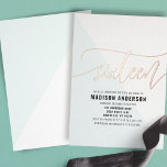 Pastel Blauw Kleurenblok Lief 16 Verjaardagsfeest Folie Uitnodiging<br><div class="desc">Vier een lieve zestien in stijl met deze dromerige pastelblauwe kleur blok folie uitnodiging. Het moderne ontwerp heeft een chique geometrisch patroon en schitterende zilveren folie accenten,  ideaal voor een grillige en onvergetelijke viering. Personaliseer met uw evenementgegevens om een gekoesterde aandenken voor uw gasten te creëer.</div>