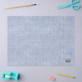 Pastel Blauw Linnen Koninklijke Kroonprins Chique  Tissuepapier (Craft)