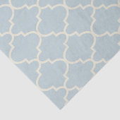 Pastel Blauw Marokkaans Lattice Patroon Weefsel Pa Tissuepapier (Detail)