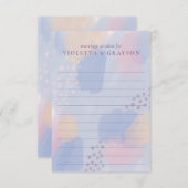 Pastel Blauw Moderne Kunst Huwelijk Advies (Voorkant / Achterkant)