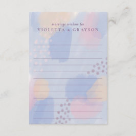 Pastel Blauw Moderne Kunst Huwelijk Advies