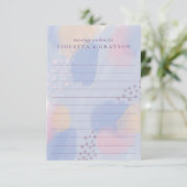 Pastel Blauw Moderne Kunst Huwelijk Advies (Staand voorkant)