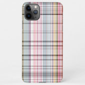  Pastel Blauw Rood Paars Patroon iPhone Hoesje (Achterkant)