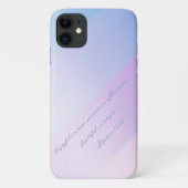 Pastel Blauw Roze Kalligrafie Bijbel Quote Case-Mate iPhone Case (Achterkant)
