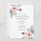 Pastel blauw roze Paarse bruiloft Vrijgezellenfees Kaart (Voorkant)