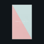 Pastel Blauw Roze Sociale Media Kleurenblok Diagon Visitekaartje<br><div class="desc">Laat uw potentiële klanten en klanten weten hoe ze u en uw werk / portfolio online kunnen vinden met dit pastelblauwe en roze diagonale social media visitekaartje. Deze stijlvolle sociale mediakaart is ideaal voor verschillende beroepen, met name creatieve professionals: consultants, schrijvers, bloggers, interieurontwerpers, stylisten, fotografen en freelancers. Het is eenvoudig...</div>