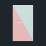 Pastel Blauw Roze Sociale Media Kleurenblok Diagon Visitekaartje<br><div class="desc">Laat uw potentiële klanten en klanten weten hoe ze u en uw werk / portfolio online kunnen vinden met dit pastelblauwe en roze diagonale social media visitekaartje. Deze stijlvolle sociale mediakaart is ideaal voor verschillende beroepen, met name creatieve professionals: consultants, schrijvers, bloggers, interieurontwerpers, stylisten, fotografen en freelancers. Het is eenvoudig...</div>