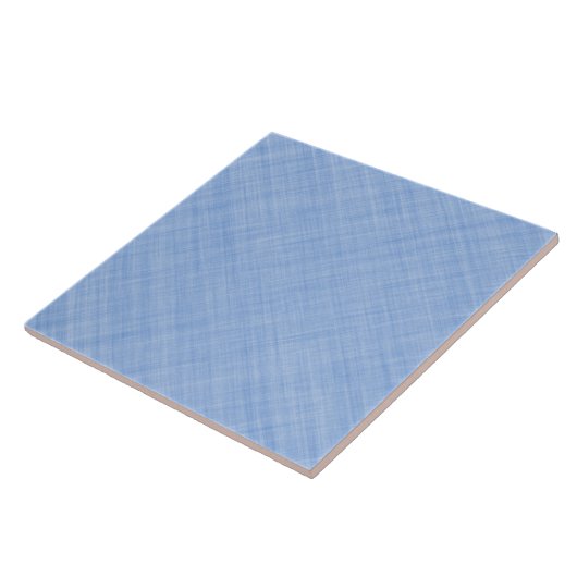 Pastel blauw textiel tegeltje (Zijkant)