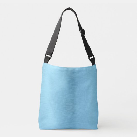 Pastel blauw-turquoise metallic-look crossbody tas (Voorkant)