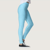 Pastel blauw-turquoise metallic-look leggings (Rechts)