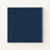Pastel Blauw Vloeibare Retro Kleuren CustomNoteboo Notitieboek (Achterkant)