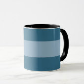 Pastel blauwe achtergrond personaliseren mok (Voorkant rechts)