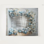 Pastel Blauwe Ballonboog Achtergrond, Zachte Blauw Wandkleed (Voorkant (horizontaal))
