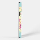 Pastel Blauwe Daisy Bloemen iPhone Hoesje (Rechterkant)
