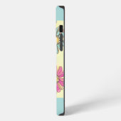 Pastel Blauwe Daisy Bloemen iPhone Hoesje (Linkerkant)