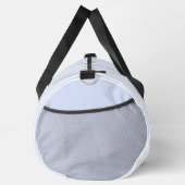 Pastel blauwe en witte strepen - Monogrammed Plunjezak (Rechts)