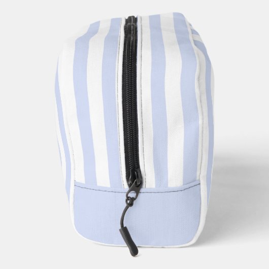 Pastel blauwe en witte strepen - Monogrammed Toilettasje (Rechts)