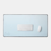 Pastel Blauwe Gradiënt Calligrafie Gepersonaliseer Bureaumat (Keyboard & Muis)