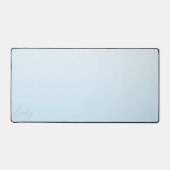 Pastel Blauwe Gradiënt Calligrafie Gepersonaliseer Bureaumat (Voorkant)