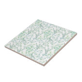 Pastel Blauwe Groene Waterverf Afdruktegel Tegeltje (Zijkant)