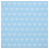 Pastel Blauwe Harten Patroon Stof (Swatch)