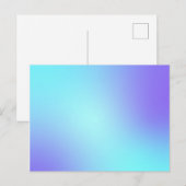 Pastel Blauwe Kleuren Abstract Vervagen Ombre Briefkaart (Voorkant / Achterkant)