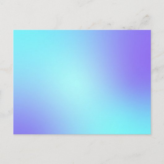 Pastel Blauwe Kleuren Abstract Vervagen Ombre Briefkaart (Voorkant)