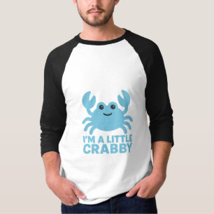Pastel Blauwe Krab – Zachte “Ik ben een Beetje Kri T-shirt