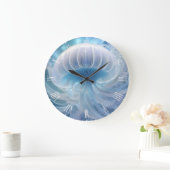 Pastel blauwe kwal fractal kunst onder het Zee, Grote Klok (Huis)
