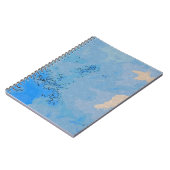 Pastel Blauwe Luchtontwerp Notitieboek (Linkerzijde)