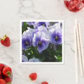 Pastel Blauwe Pansies Servet (Insitu)