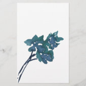 Pastel Blauwe Rozen Bloemenspel Over of Onder Flyer (Achterkant)