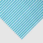 Pastel Blauwe Stripes en Achtergrond Turquoise Tissuepapier (Detail)