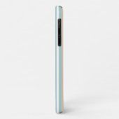 Pastel blauwe, witte en blush strepen Case-Mate iPhone case (Achterkant/links)