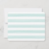 Pastel Blauwgroen en grijs Stationery Suite voor v Notitiekaartje (Achterkant)