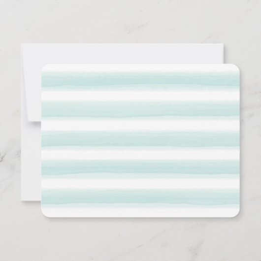 Pastel Blauwgroen en grijs Stationery Suite voor v Notitiekaartje (Achterkant)