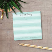 Pastel Blauwgroen en grijs Stationery Suite voor v Post-it® Notes