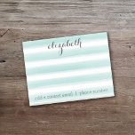 Pastel Blauwgroen en grijs Stationery Suite voor v Post-it® Notes<br><div class="desc">Een mooi en vrouwelijk ontwerp dat perfect is voor elk meisje of zelfs een bruid. Als u punten rond moet bewegen,  klik op het ontwerpgebied om veranderingen aan te brengen.</div>