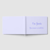 Pastel Blauwpaarse Tint Gastenboek (Volledig)