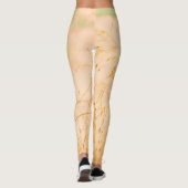 Pastel Bleek Golden Tree Brunches Sky Leggings (Achterkant)
