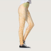 Pastel Bleek Golden Tree Brunches Sky Leggings (Rechts)
