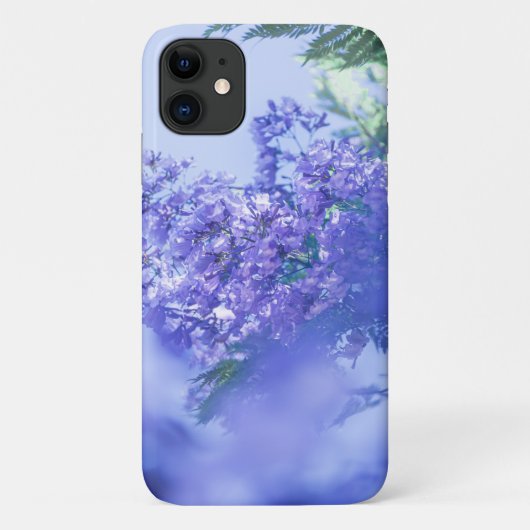 Pastel Bleek Paars Jacaranda Flower iPhone 11 Hoes (Achterkant)