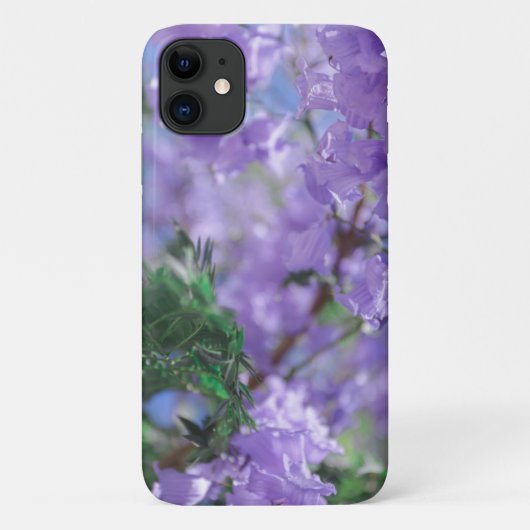Pastel Bleek Paars Jacaranda Flower iPhone 11 Hoes (Achterkant)