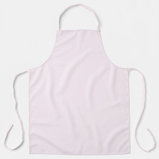 Pastel Bleek Rozeachtig Wit Effen Kleur Schort (Voorkant)