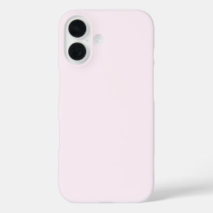 Pastel Bleek Rozeachtig Witte Effen Kleur iPhone 16 Hoesje