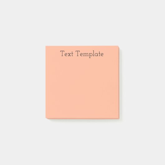 Pastel Bleek Sinaasappel Post-it® Notes (Voorkant)