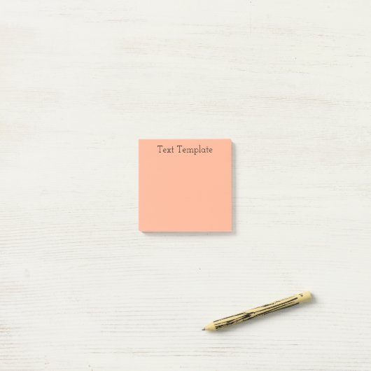 Pastel Bleek Sinaasappel Post-it® Notes (Op bureau)