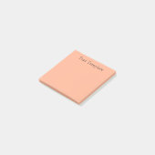 Pastel Bleek Sinaasappel Post-it® Notes (Schuin)